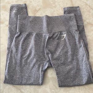 Grey Marl vital seamless Gymshark leggings size M